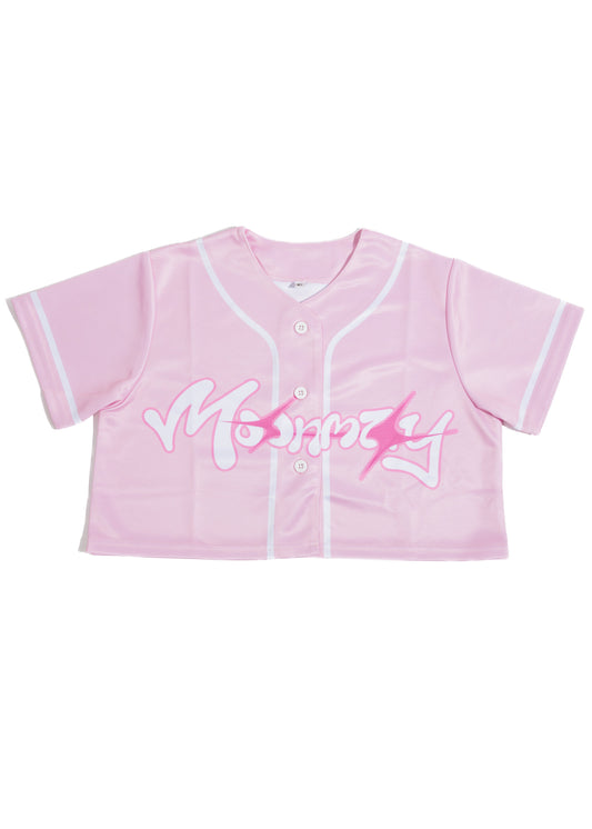 Pink Women Cropped Jersey