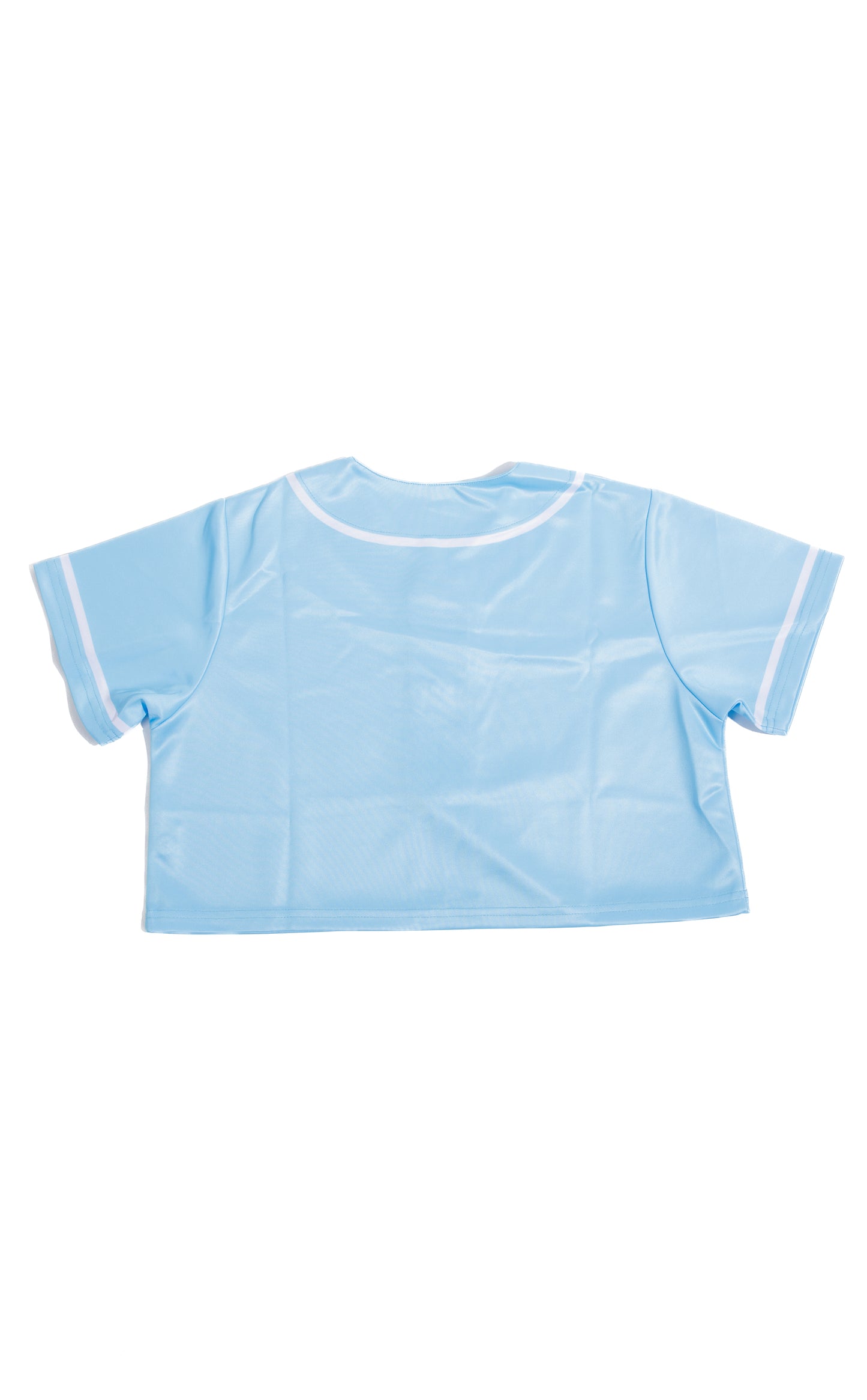 Blue Women Cropped Jersey