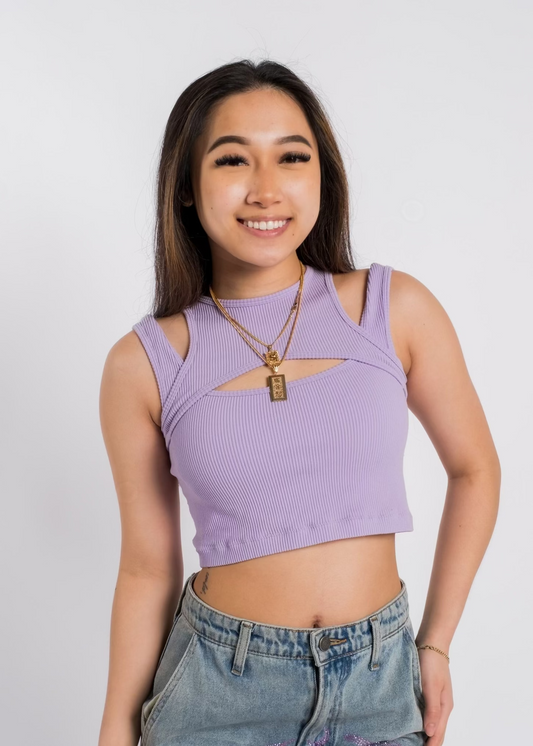 LAVENDER CROSS TANK