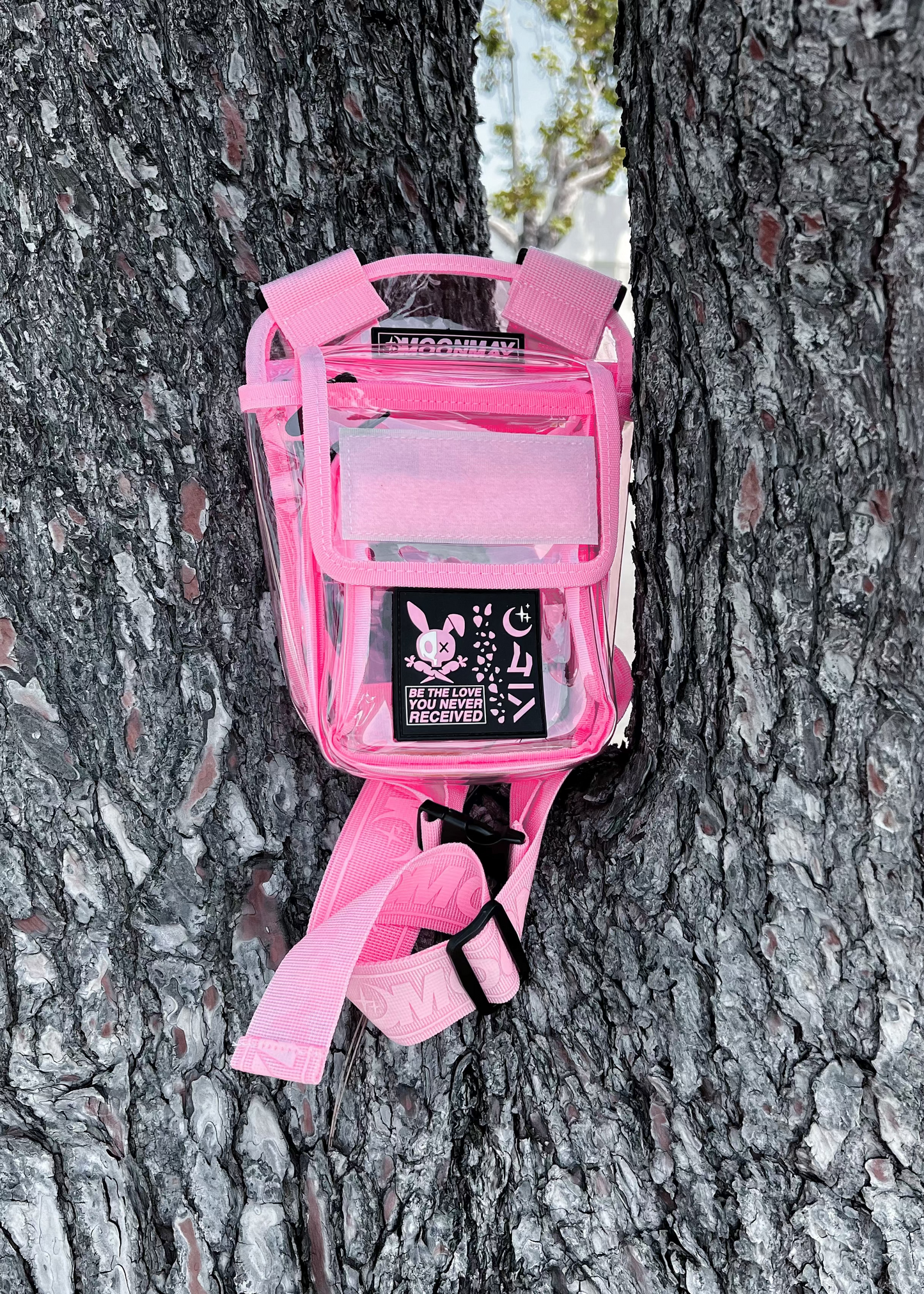 CLEAR PINK TBG-01 LEG BAG