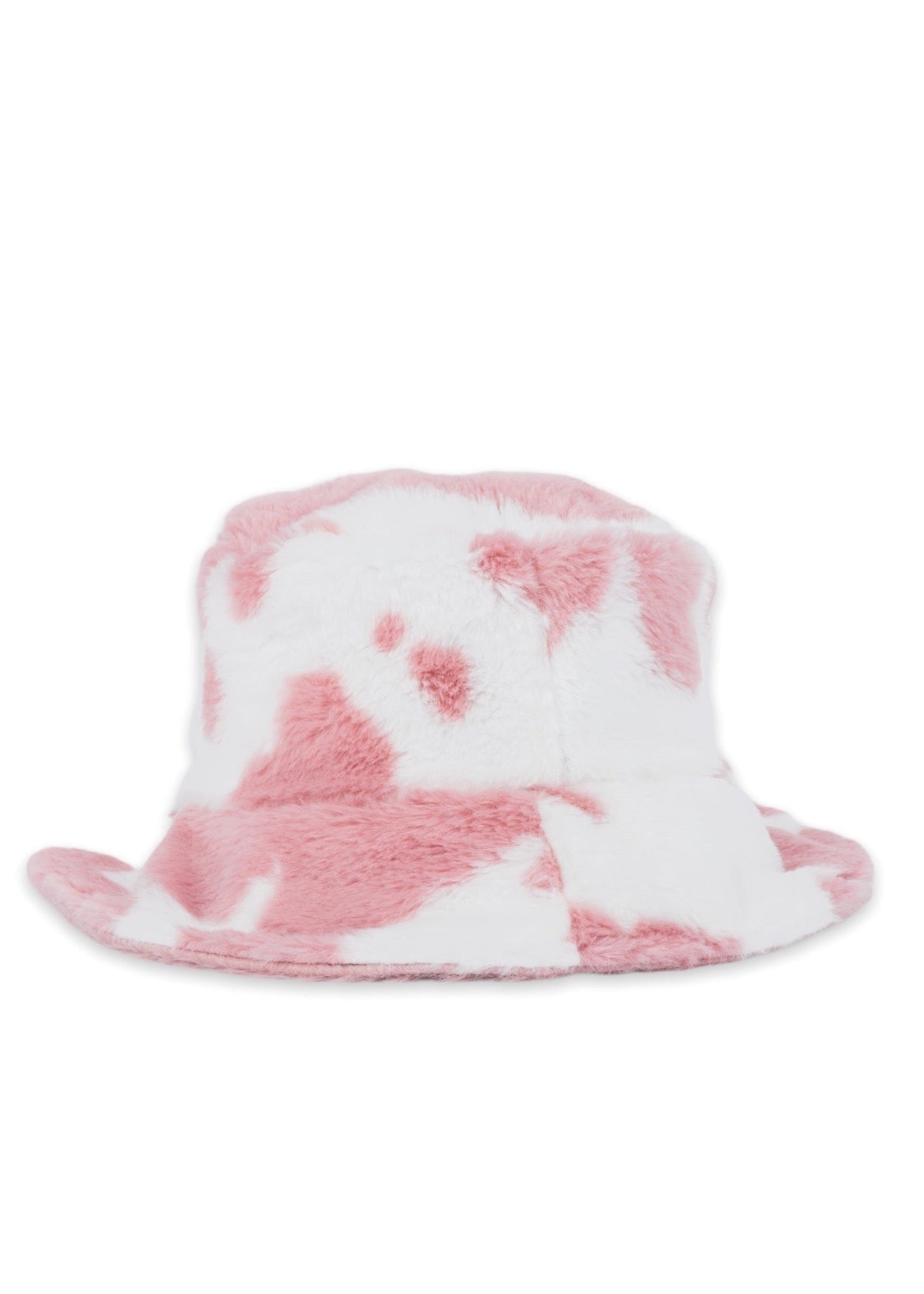 PINK COW BUCKET HAT