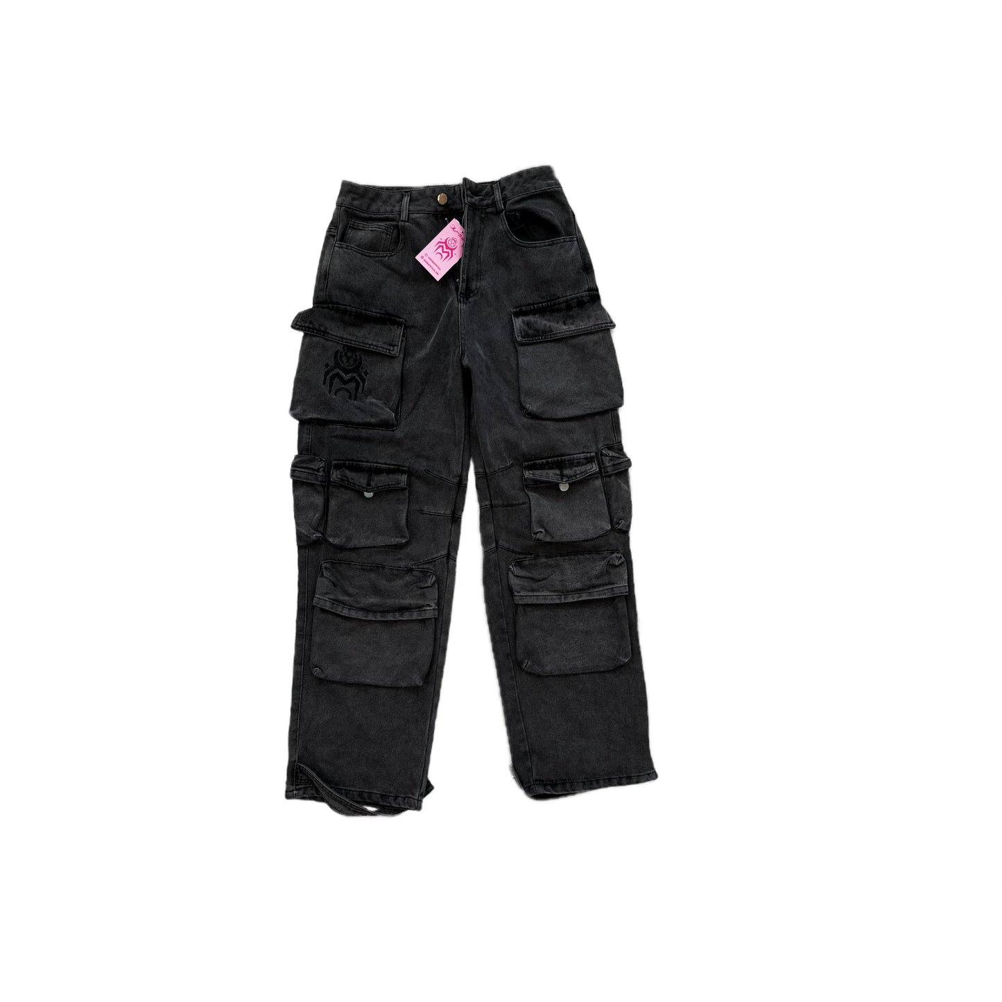 BLACK CARGO JEANS