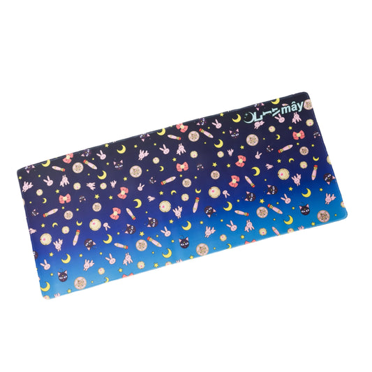 NAVY GRADIENT PATTERN DESK MAT