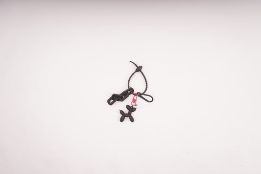 BLACK DOGGY KEYCHAIN