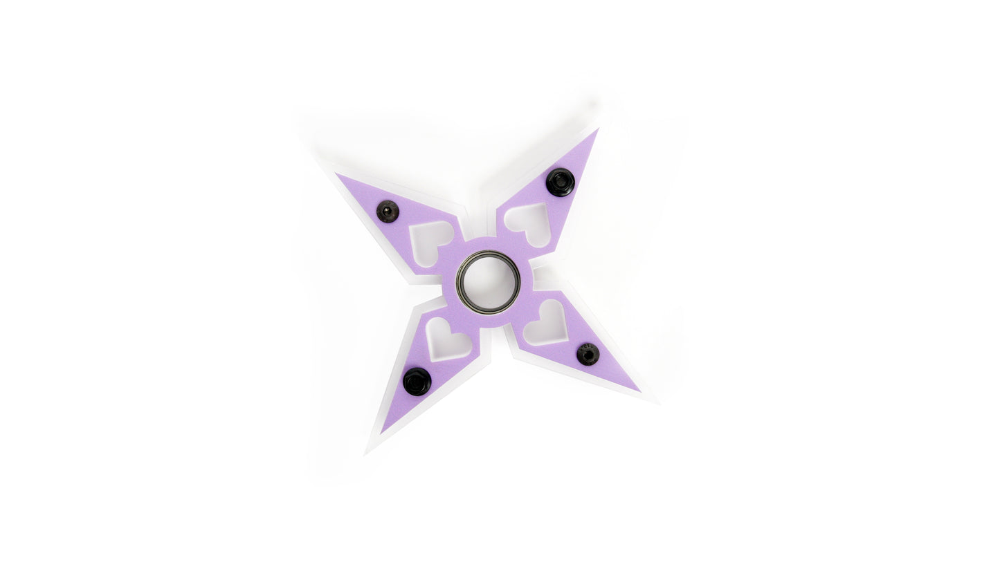 TW-10 Lavender MM Heart Shuriken