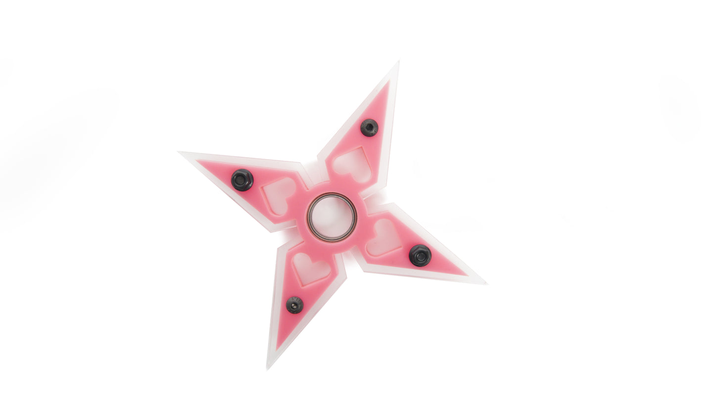 TW-10 Pink MM Heart Shuriken