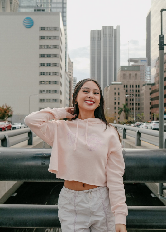 BLUSH CRYSTAL EYE HOODIE