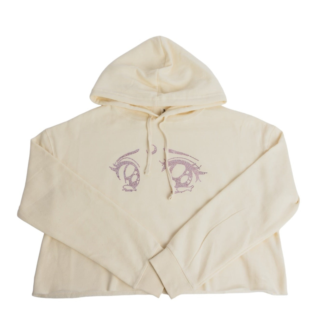 CREAM CRYSTAL EYE HOODIE